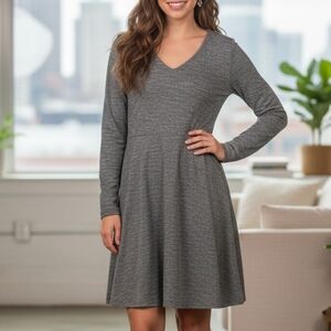 Madewell Gray Long Sleeve Dress‎